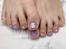 ネイルアトリエルカ(nail atelier LUCA)/W-859 大人上品パープル氷ネイル