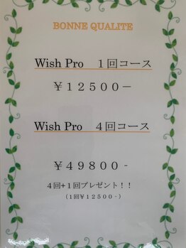 ボンヌカリテ(BONNE QUALITE)/wishproメニュー