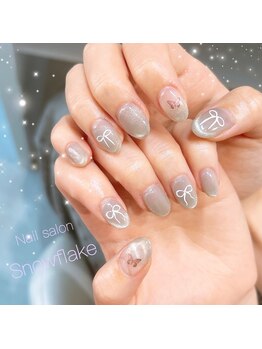 スノーフレーク(Snowflake)/マグネット+アート