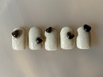 ハートデザインネイル