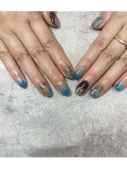 ネイルサロンファストネイルプラス 新宿店(FAST NAIL PLUS)/春ネイル2023【タイダイ】