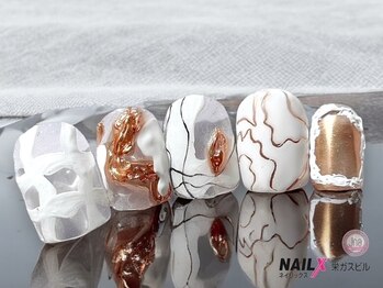 ネイリックス 栄ガスビル(NAILX)/ニュアンスネイル/ミラーネイル