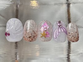 人魚のしっぽネイル 11500円