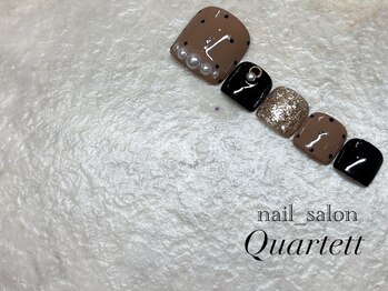 【ブラウン×パール×ドット】