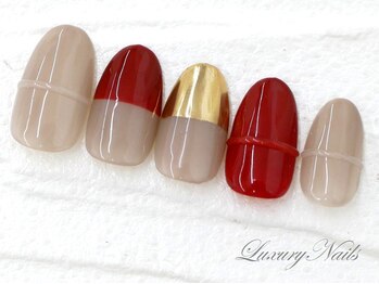 ラグジュアリーネイルズ オオミヤ(Luxury Nails Omiya)/ぷっくり*フレンチネイル