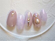 ネイルサロン ブランシュール(Nail Salon Blancheur)/シアーオーロラストーンアート