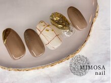 ミモザネイル(MIMOSA Nail)/ニュアンス×ミラー