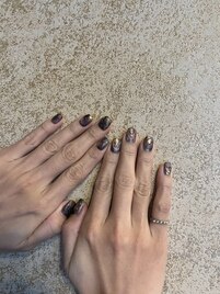 水彩ネイル