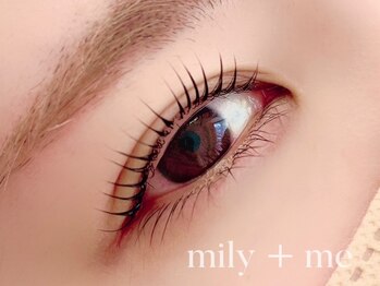 ミウィミィ(mily+me)の写真/茨木市駅近◇完全個室のプライベート空間☆【まつげパーマ】で自然に華やかな目元へ♪