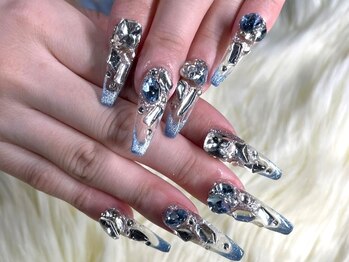 パピヨン デ ジュール 渋谷(papillon de jour)の写真/持ち込みデザイン&フルアート対応◎スピーディーなのに高クオリティ！リピーター続出のハイセンスサロン＊