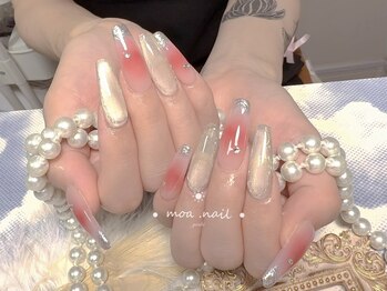 モアネイル 新宿/チークネイル/持ち込み/新宿