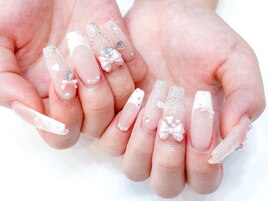 長さだしジェル：フリー★ハート