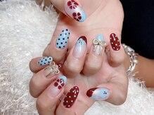 レアネイル 新宿(le'a nail)/フラワードットネイル