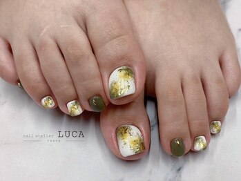 ネイルアトリエルカ(nail atelier LUCA)/W-911 秋色ニュアンスネイル