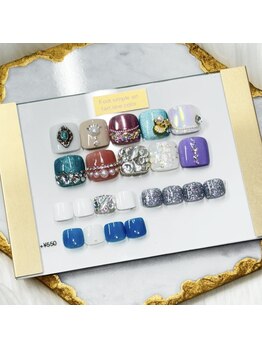 シュエット(Chouette)/夏のフットシンプルアート★