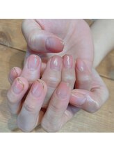 アトリエ ツメ(atelier TsuMe)/細フレンチネイル/上品ネイル