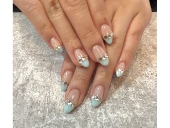 ガーデン ヘア&エステ&ネイル Garden/ストーンフレンチ