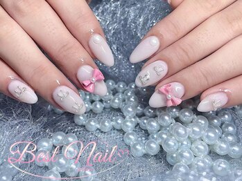 ベストネイル 池袋東口店(Best Nail)/リボンパーツ付け放題
