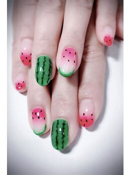 ネイルステーション ブルー(Nail Station BLUE)/持ち込みデザイン