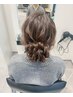 【全員】パールorリボンプレゼント8時台ヘアセット　¥5280