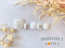 マーガレットハニー 本八幡/ぷっくりシルバーネイル