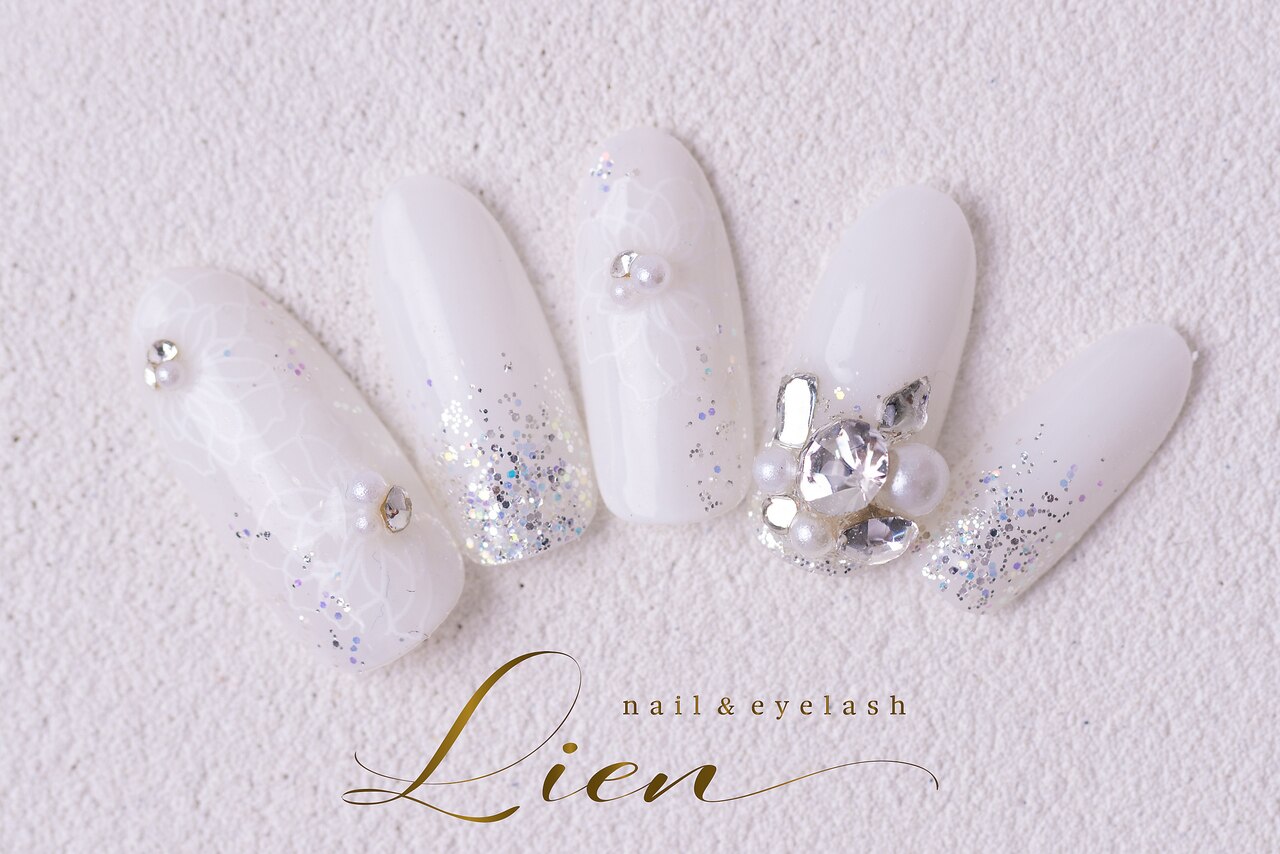 りんご様 ホワイトワンカラー 2025年-2026年冬トレンド】ホワイト ワンカラーのネイルデザイン集