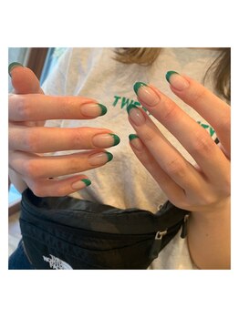 ネイルズカフェアン 姫路駅前店(nails cafe an)/◯定番フレンチ￥6050