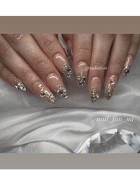 大人ラメグラデーション