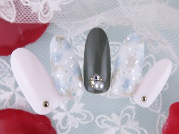 シューズネイルプロデュース/タイダイシェルデザイン