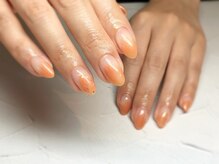 エムネイル(Ｍ)/塗りかけネイル、シアー感(^^)