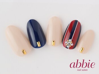 ネイルサロンアビー 北千住店(abbie)/秋ストライプ ¥12529