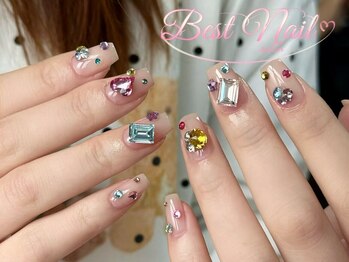 Best Nail 銀座店【ワンホンネイル・スカルプ・パラジェル・上品ジェルネイル】/埋め尽くしデザインネイル