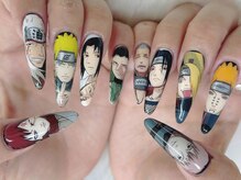 キャラクター痛ネイル★繊細な手書きアートもPlumeなら理想の仕上がりに♪