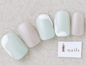 アイネイルズ 三宮店(I nails)/ミントグリーン¥6000