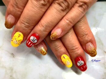 ジー フィンガー 千葉店(G)/お正月ネイル