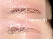 パルフェ(Parfait Eyelash Nail Salon)/美眉ケア♪まびき工程
