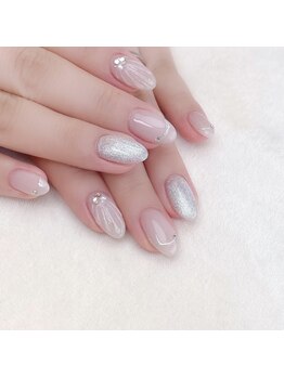 ピオニーネイル(peony nail)/ぷっくりシェルネイル