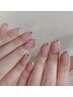 自爪SNS話題◆大人気◆ガラスフレンチ★結婚式ネイル