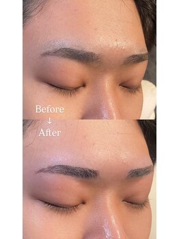 眉毛男子 新宿店/Before/After