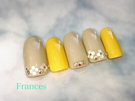 ホログラムお花ネイル