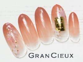 花柄ラベルネイル／6500円
