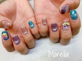 マグネットネイル　2本アート