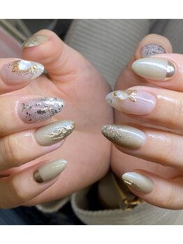 ビーハイブ ギフト ヘヤ(BeeHIVE gift HEYA)/ニュアンスネイル