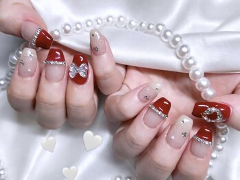 クリスマス/リース/ボルドー