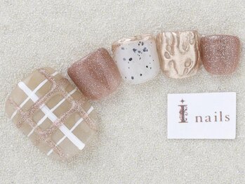 アイネイルズ 三宮店(I nails)/ぷっくりチェック¥8000