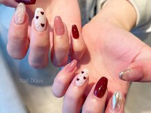 ネイル ドゥ 岡山駅前店(Nail Doux)/ボールドハートネイル