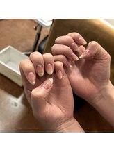 エーナイン イオンモール苗穂店/キラキラフレンチネイル