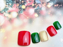クリスマスカラーネイル