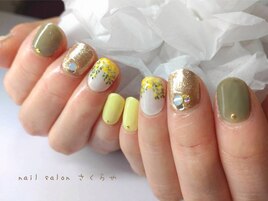 3月マンスリーデザイン☆ミモザ