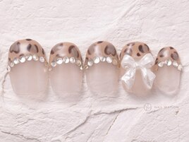 レオパードフレンチリボン￥9000